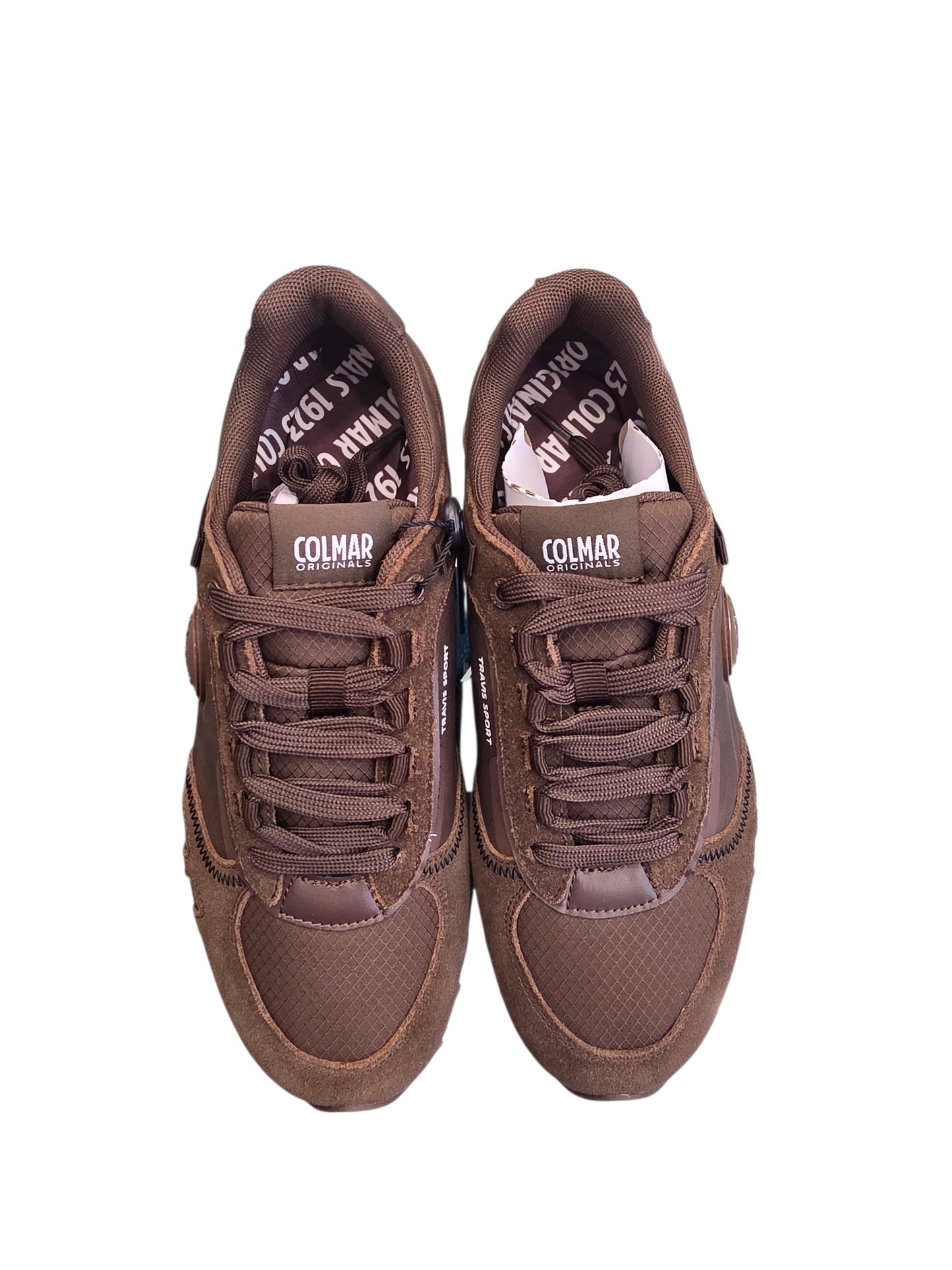 Scarpe Colmar Uomo Sneakers Travis Sport Rash Marrone 007