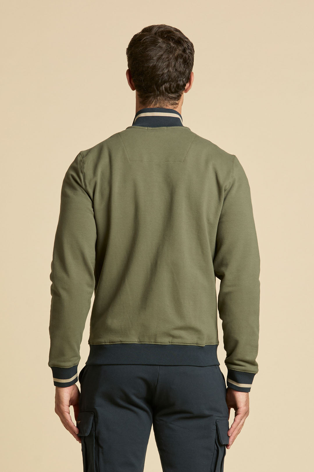 AERONAUTICA MILITARE Felpa full-zip garzata Frecce Tricolori 262FE2089UF00662