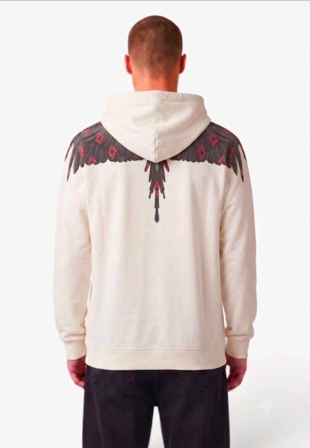 MARCELO BURLON COUNTY OF MILAN FELPA CON CAPPUCCIO F6CMMAHS067