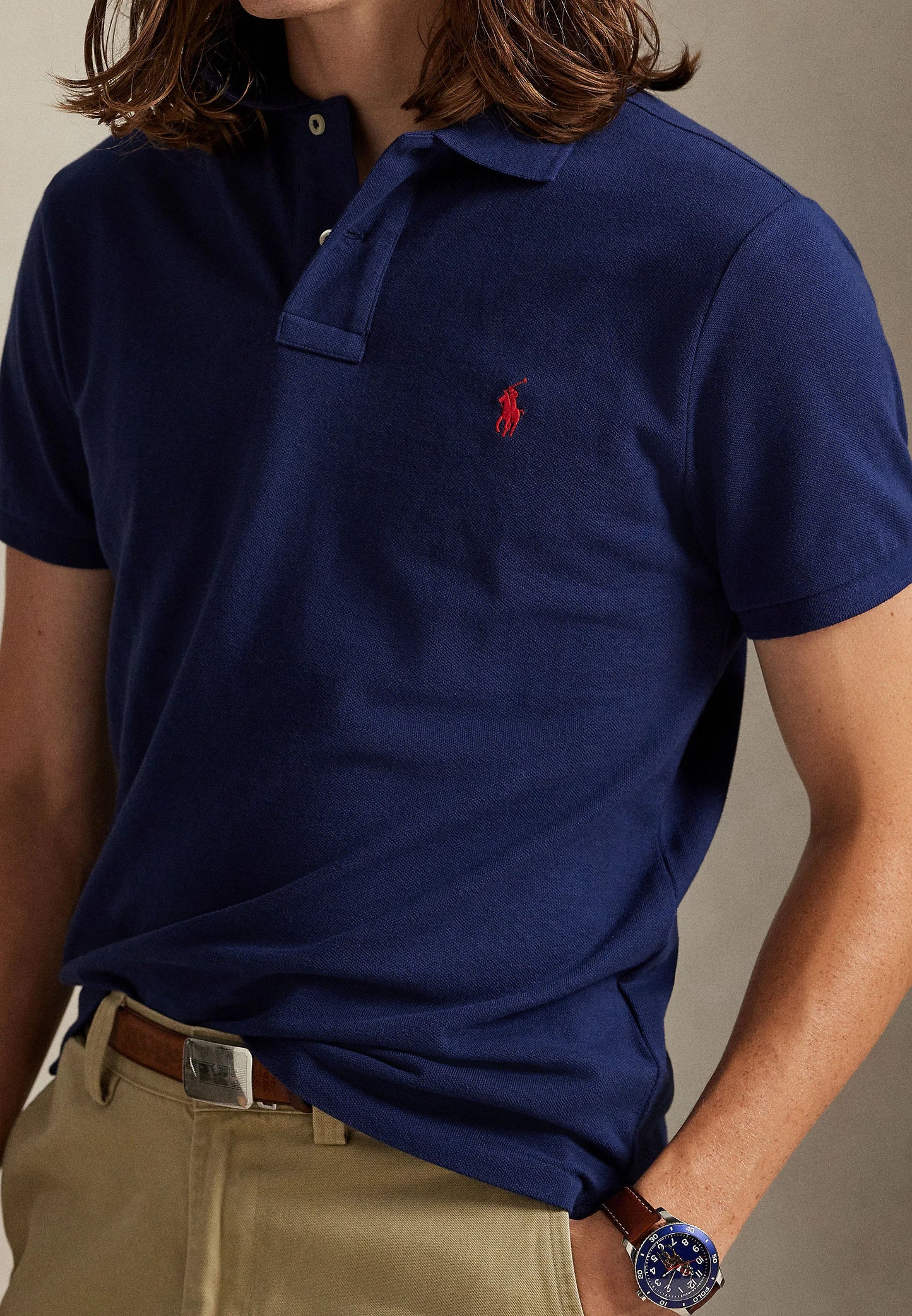 RALPH LAUREN POLO IN PIQUE' SLIM-FIT