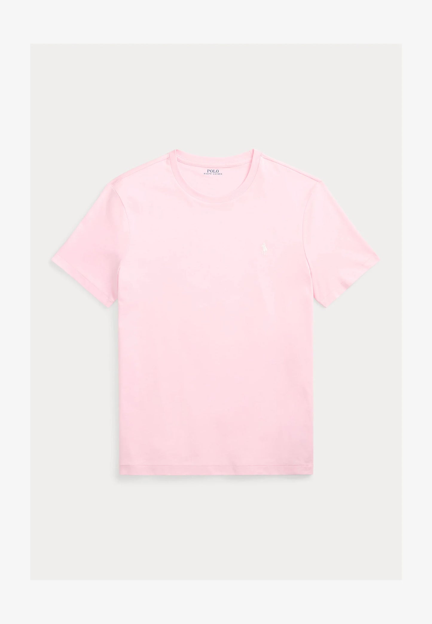 T-SHIRT RALPH LAUREN MAGLIETTA IN JERSEY CUSTOM SLIM FIT ROSA