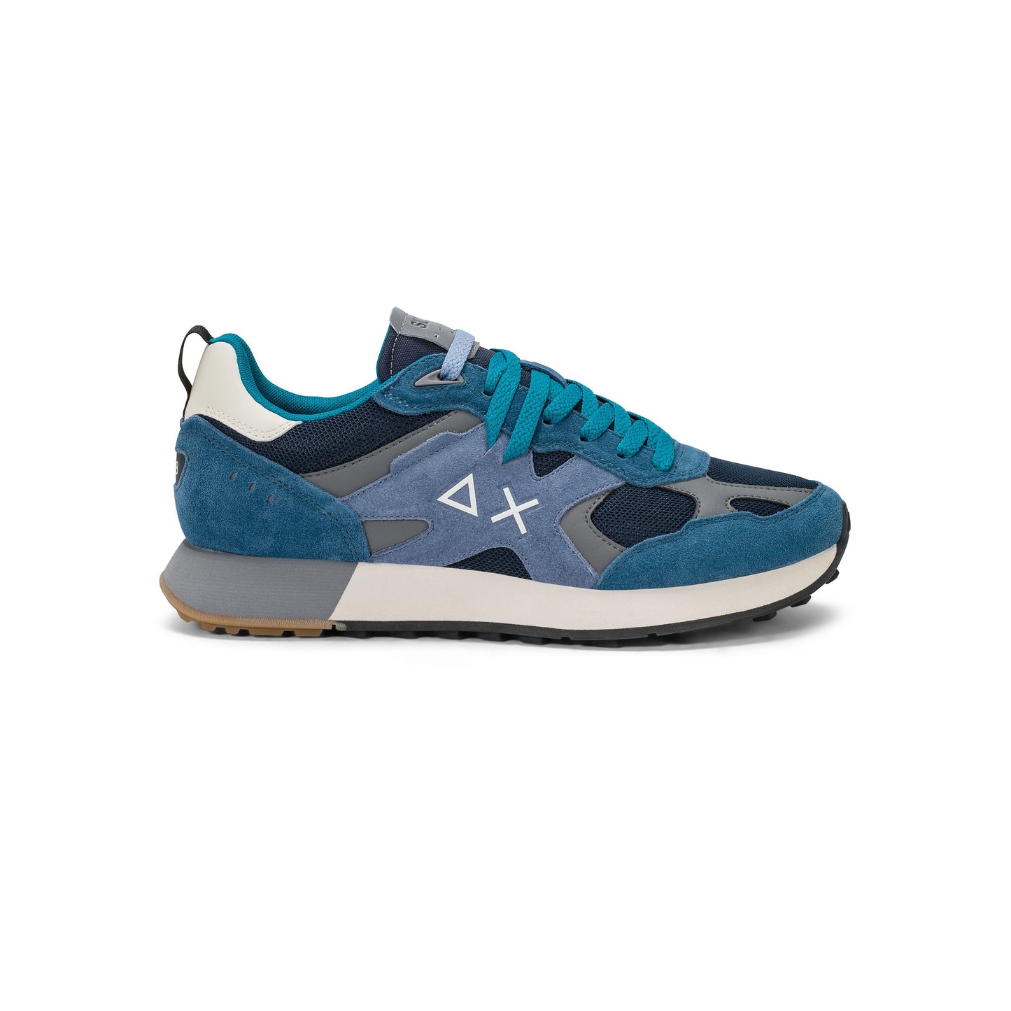 SUN 68 SCARPE Sneaker Jaki Outdoor in nylon e suede Verde Militare Z46124.
