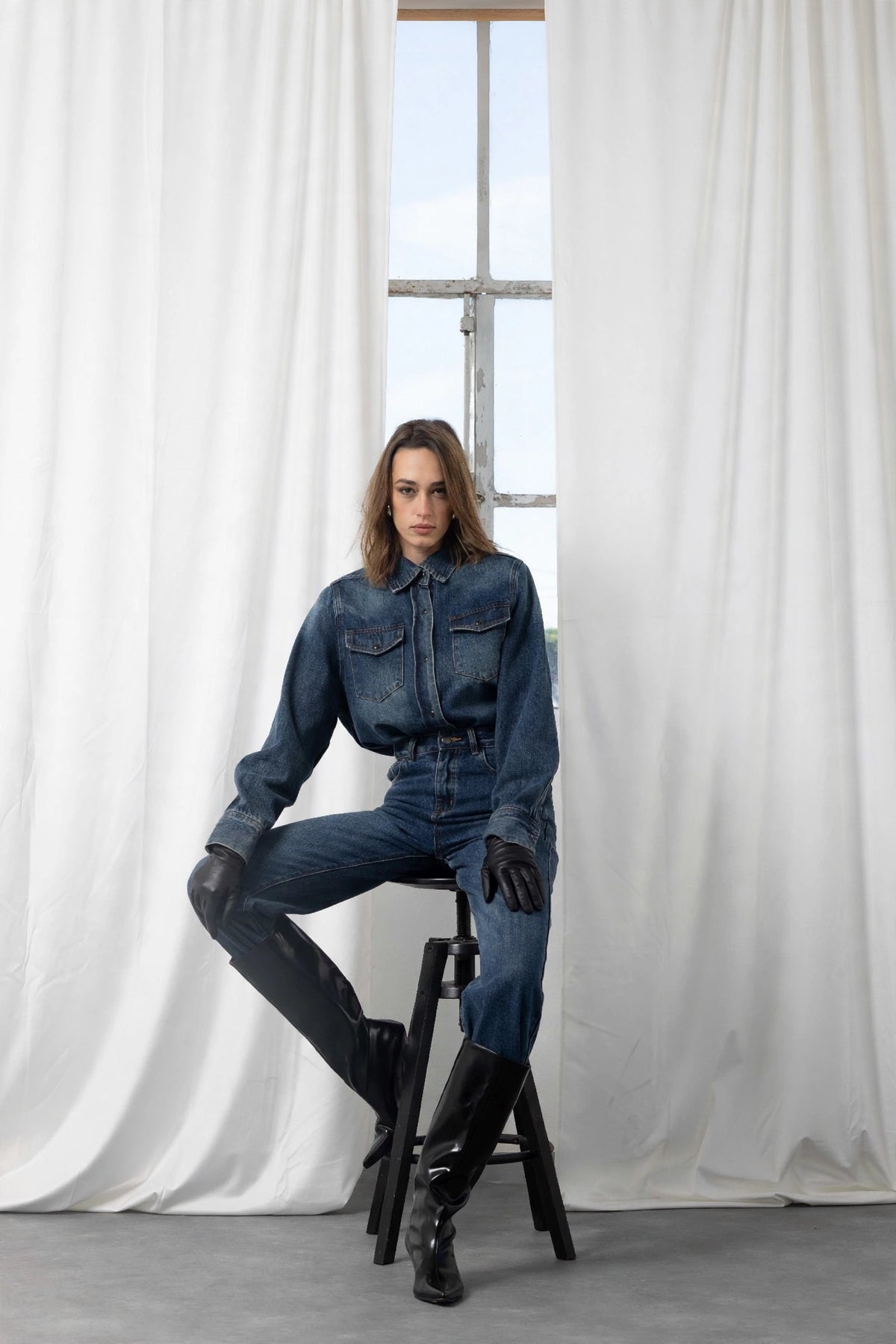 AN AIM STRAIGHT DENIM J0048