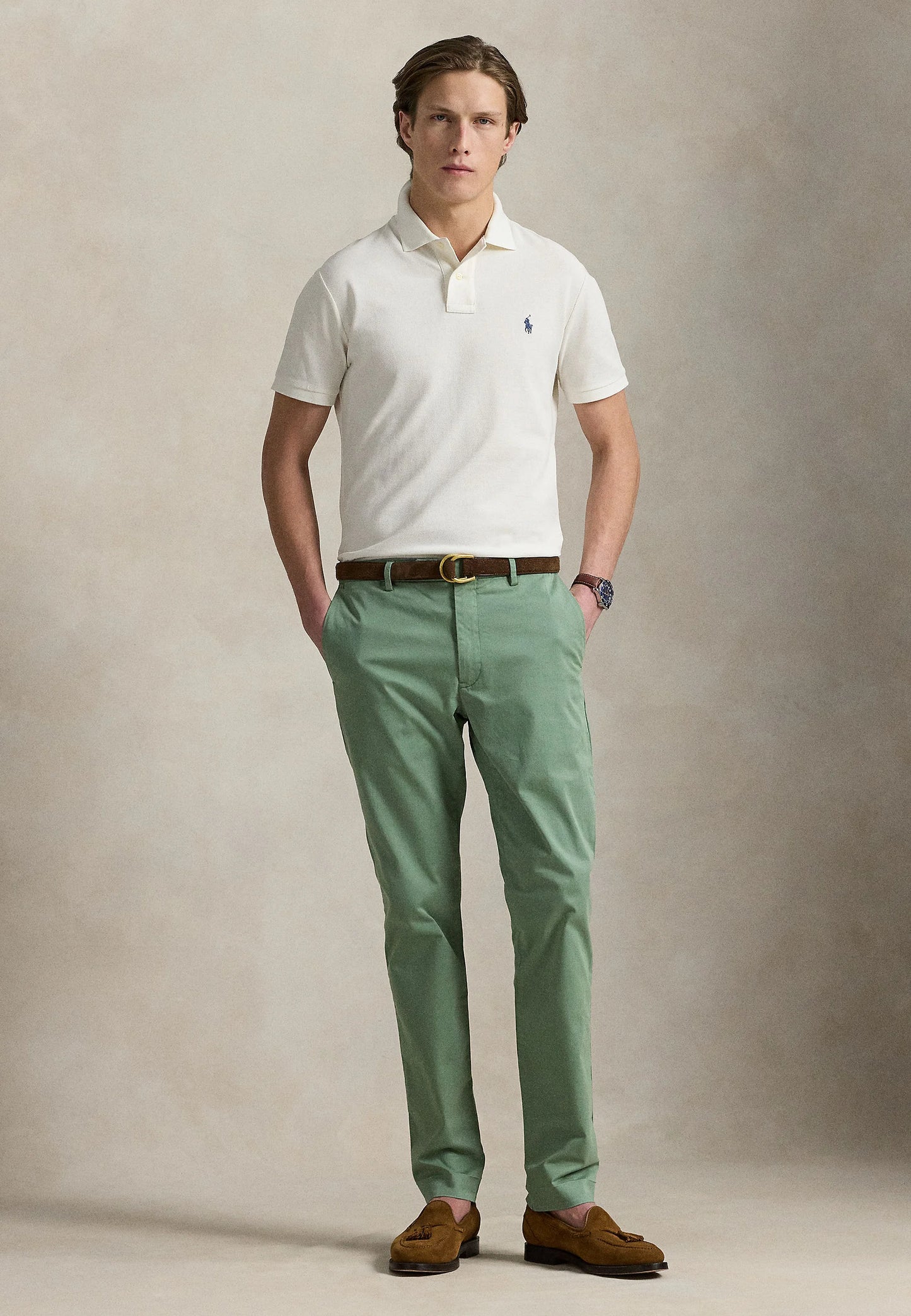 RALPH LAUREN POLO IN PIQUE' SLIM-FIT