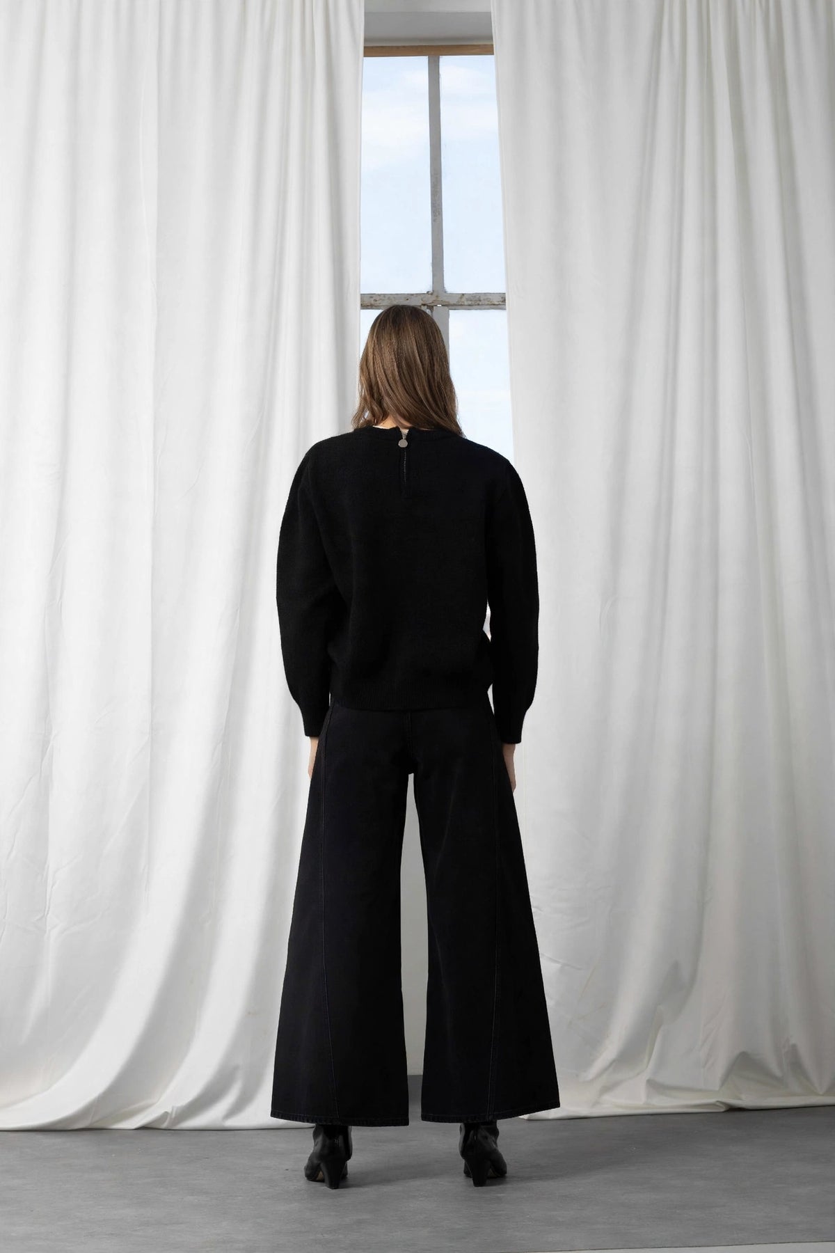 AN AIM DENIM PALAZZO J0035