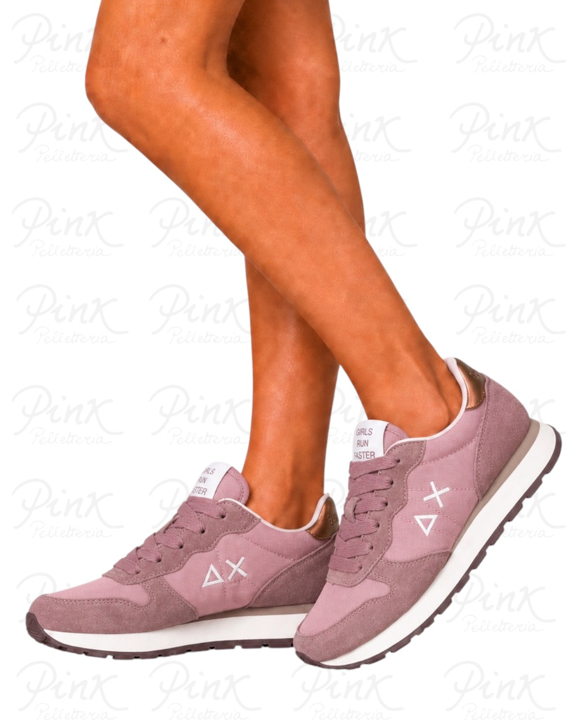 SUN 68 SCARPE Sneaker Ally Silver Solid Z46201